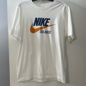 Nike White Short Sleeve Tee with Iconic Logo